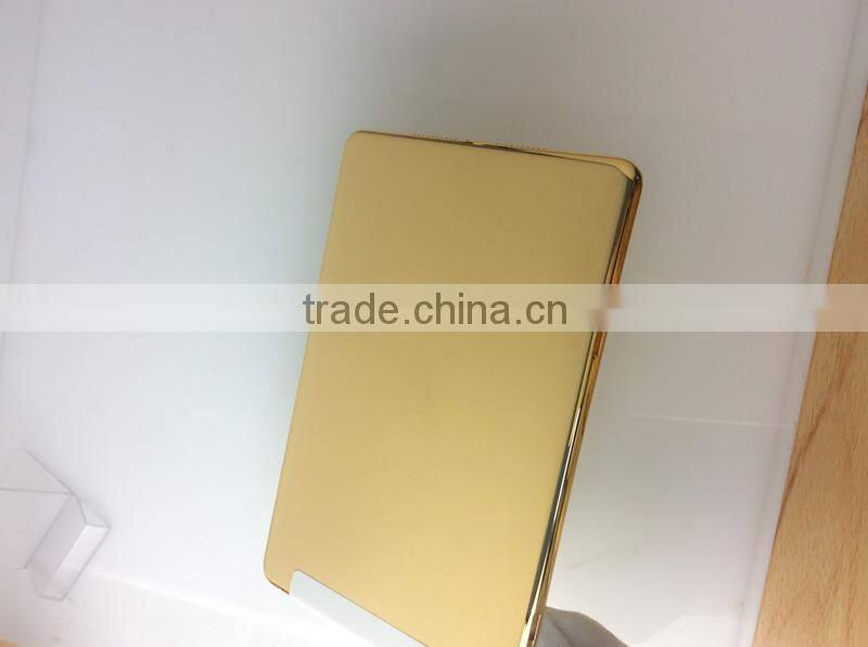 24kt gold plating back cover housing replacement for ipad mini & gold plating for ipad