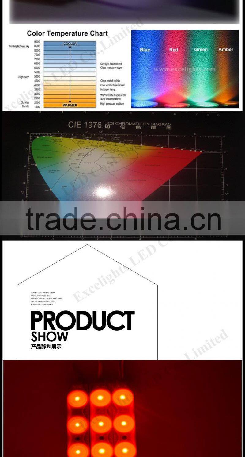 High Quality Waterproof SMD 5050 75*12mm 3 chips LED Module RGB