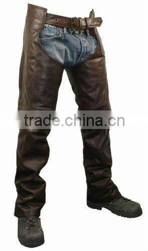 Mens Brown Leather Chaps