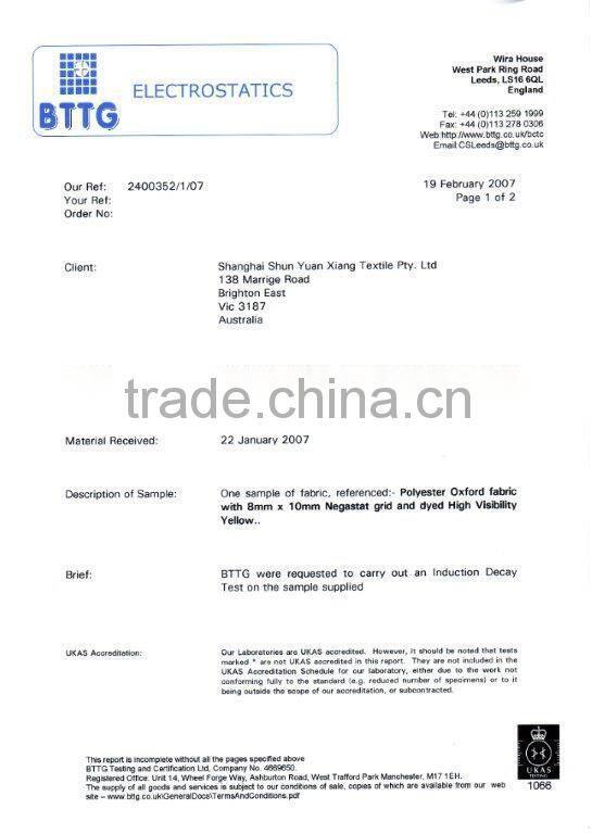 Waterproof Fire Proof Fabric for safety workwear