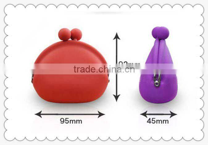 Top brand promotion silicone small custom design coin purse