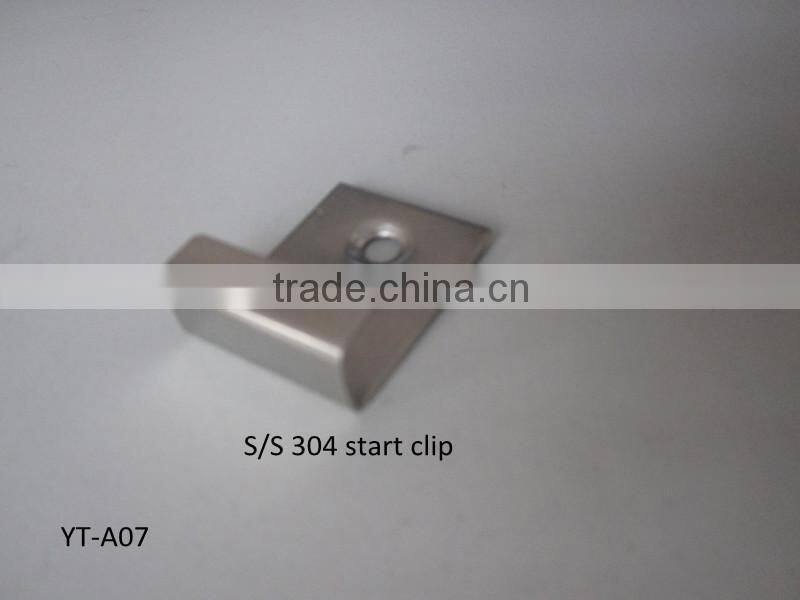 Yuante wpc decking installment accessory S/S 403 stainless steel start clip