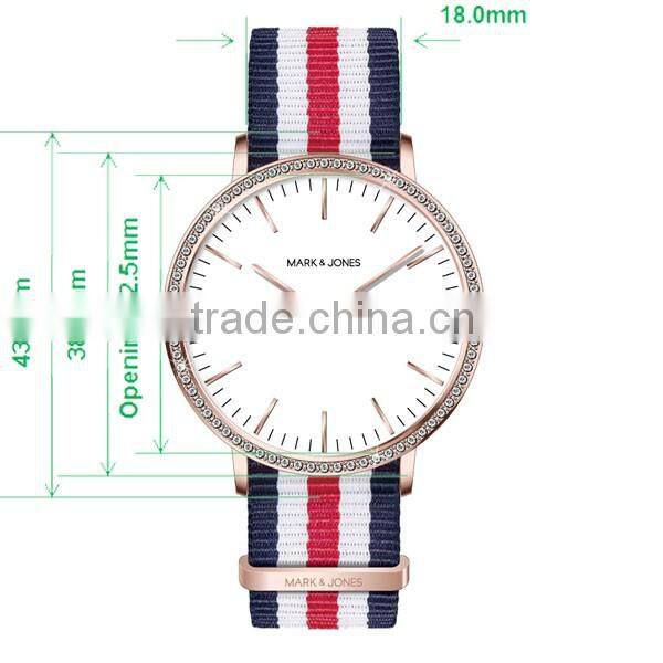 3ATM Water Resistant Japan Movt Quartz Watch Stainless Steel Watch for Women