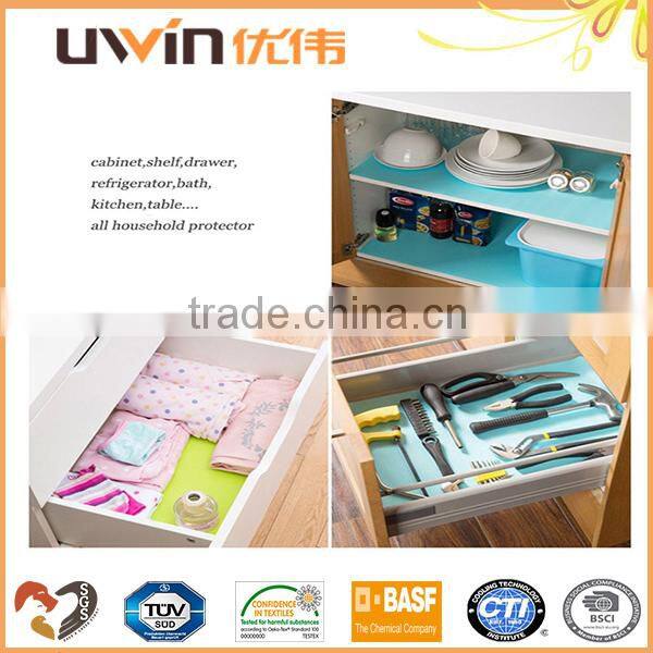 durable anti slip non-adhesive wipe clean plastic eco-friendly shelf liner