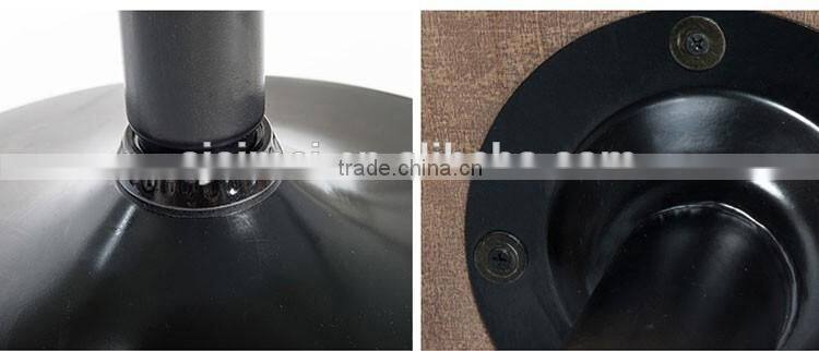 Antique style round wood coffee table for restaurant AM-6018