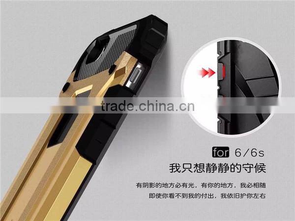 High end anti-shock tpu+pc hybrid combo case /cover with stand for samsung galaxy s7 plus