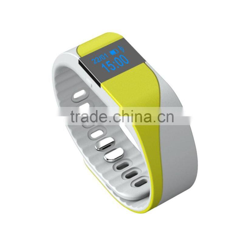 2016 hot sell heart rate smart wrist support Android 4.4 above and other IOS7.1 or above iphone