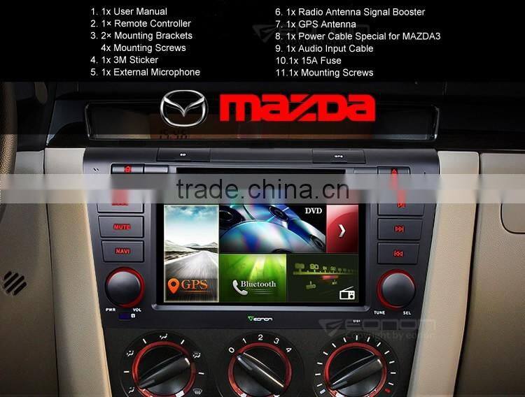 EONON D5151Z 7" Digital Touch Screen Car DVD Player with Built-in GPS For Mazda 3