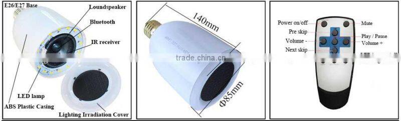 Bluetooth Speaker led lamp can controlled by your mobile