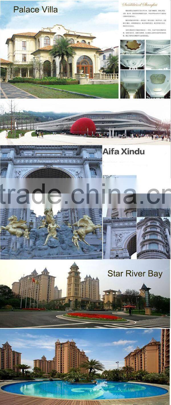 Building Outside Wall Decorative Construction Material GRC Roman Column