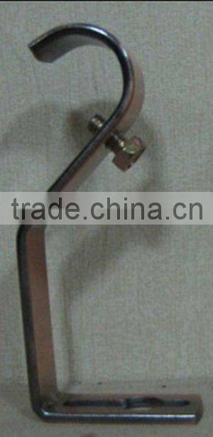 S shape curtain pipe tube holder bracket accessories curtain