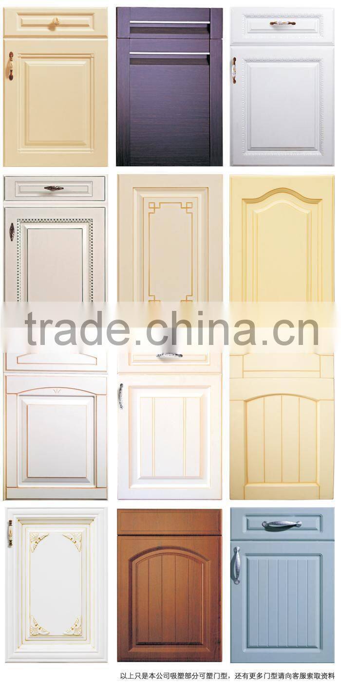 2015 popular PVC door panel for kitchen cabinet