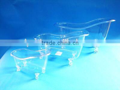 PS mini bathtub, plastic mini bathtub for packing bath product,