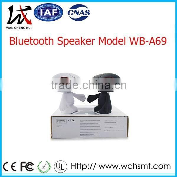 Best Design Portable Bluetooth Speaker/Led Bluetooth Speaker Portable Fun Design Doll Expression Follower