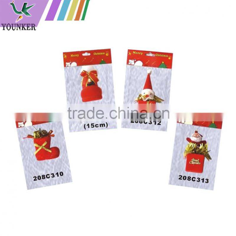 2015 New Design Christmas Pine Cone Hanging Decoration Set
