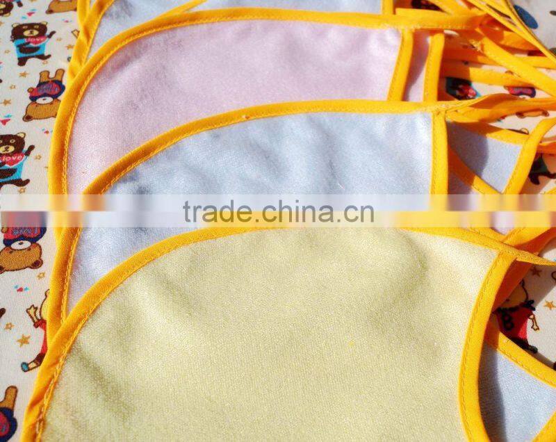 baby bib cotton terry with TPU coating back soft bib made in china cotton toddle scarf baby jersey adjustable bib