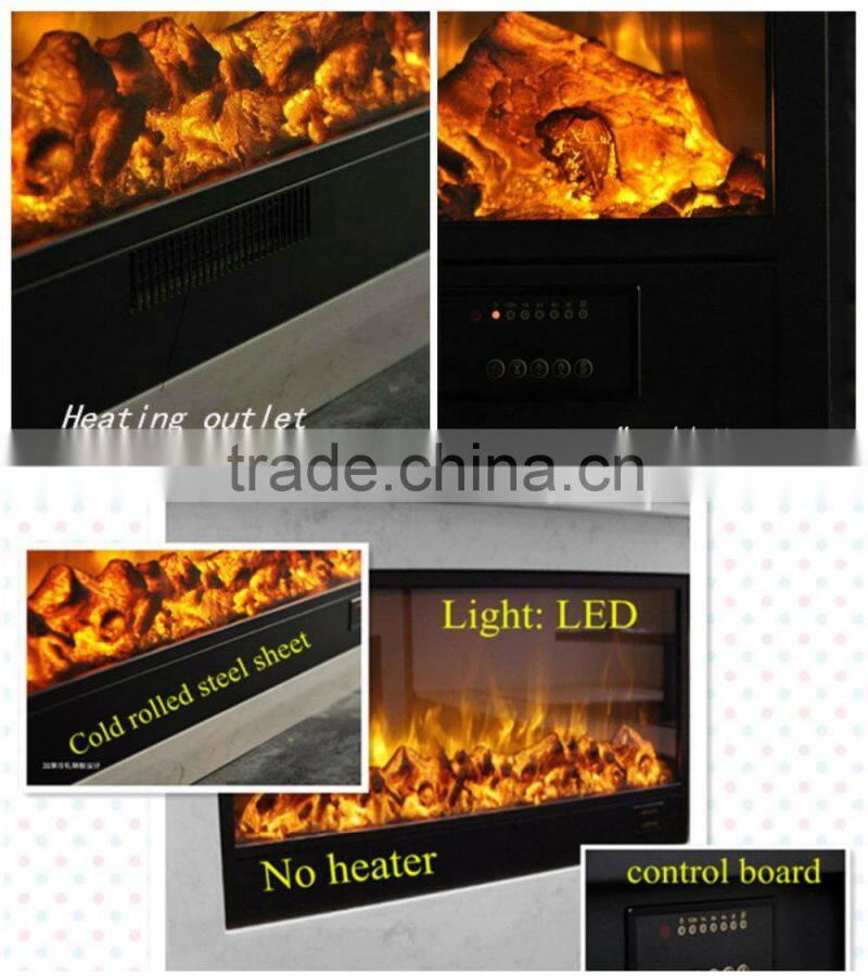 1800mm designer classic flame electric fireplace