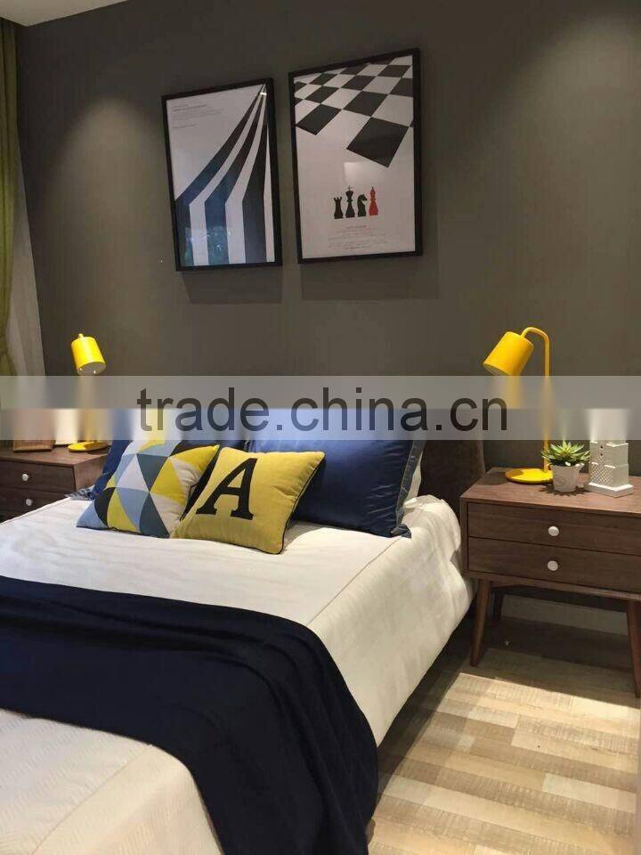 Furniture living room solid wood with metal legs walnut cabinet/Classical wooden furniture high quality wood cabinet