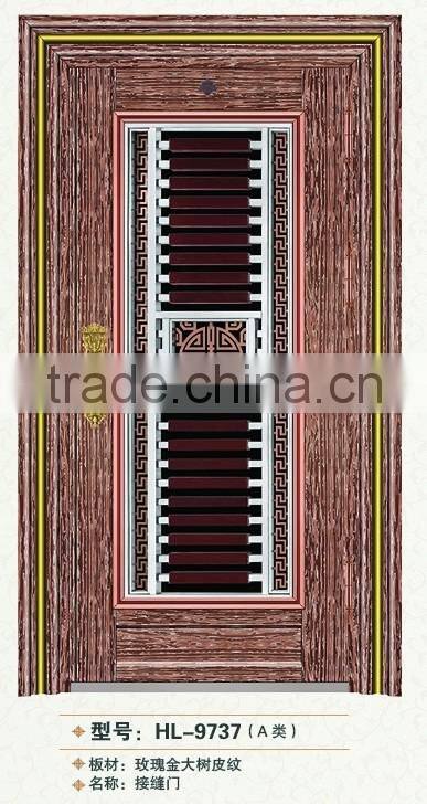 Mordern house used stainless steel exterior front door designs seam door