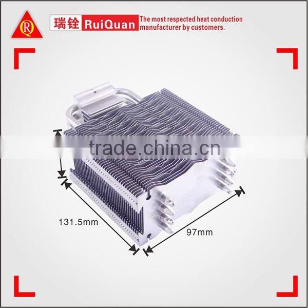 Aluminum heatsink heatpipe for cooling & fan,custom requirements are highly welcome