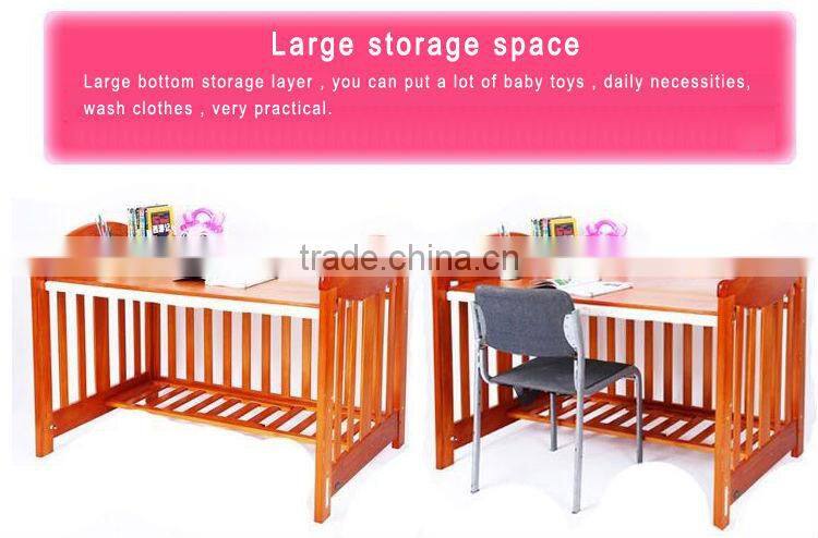 2015 best quality top seller Wooden baby cribs