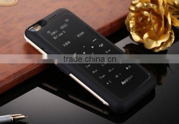 238-Battery Phone 6/6s Case Cellphone Dual Sim Back Cover Power Bank Case For 6/6s With 35000mah