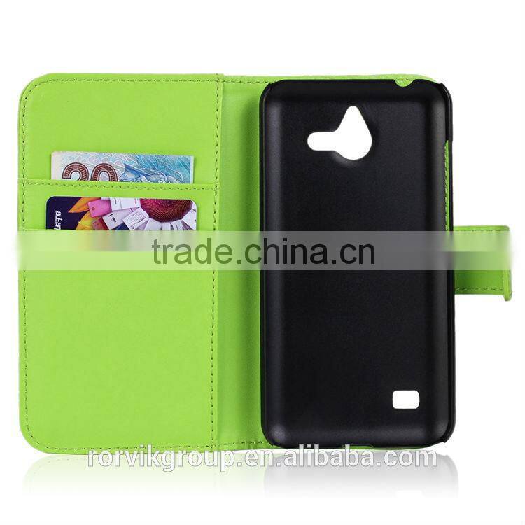 book style PU leather mobile phone case for HUAWEI Ascend Y550