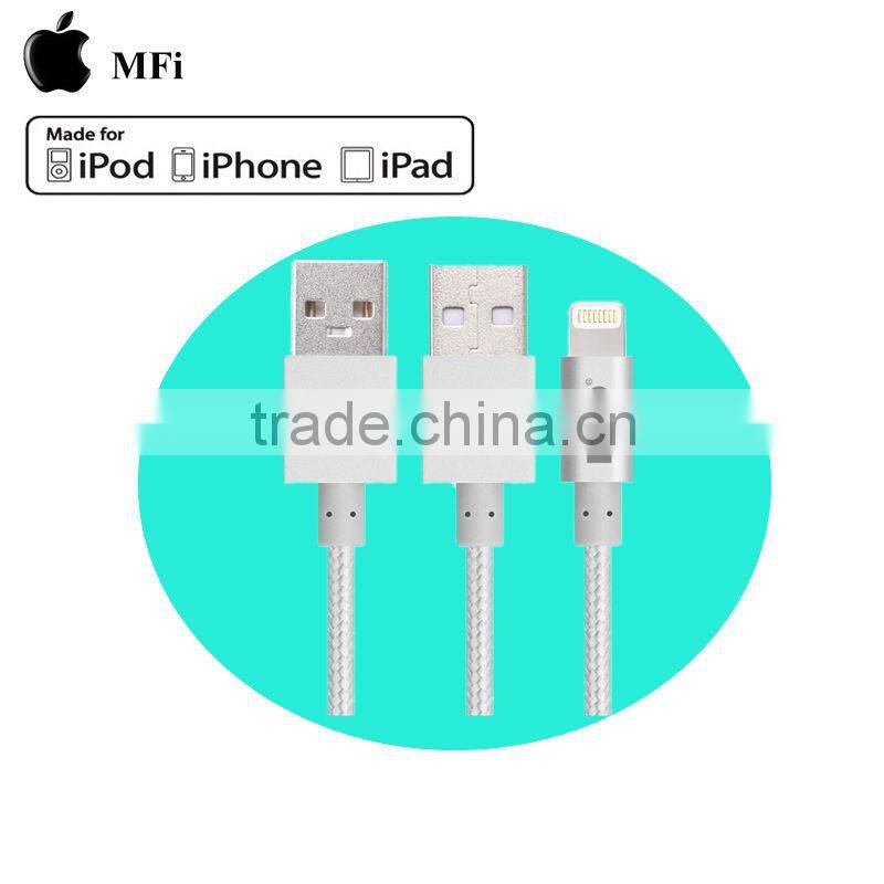 1m MFi Certified Silver USB to 8pin cable