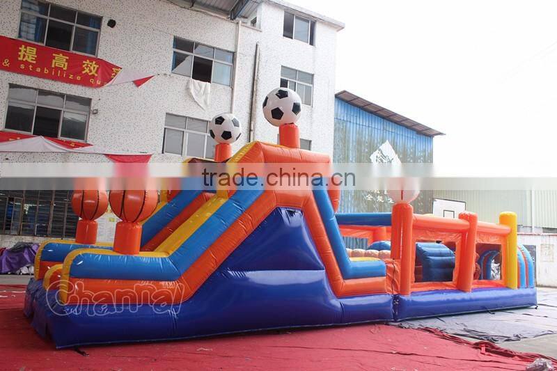 funny sports obstacle inflatable obstacles for kids & adults