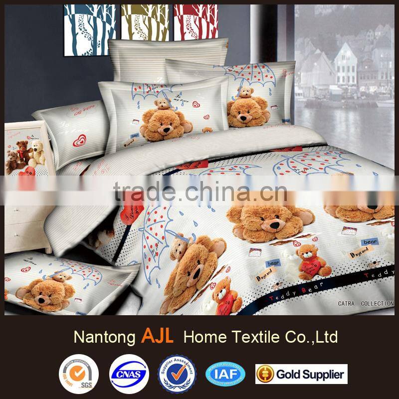Luxury 2015 high quality 3D duvet cover bedding set