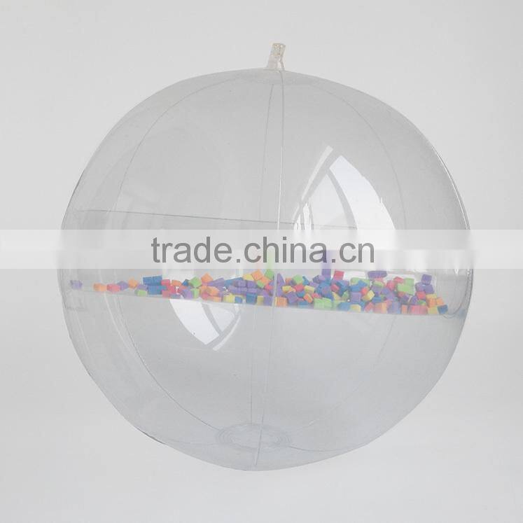 trancparent 30cm free phthalates pvc whole beach ball