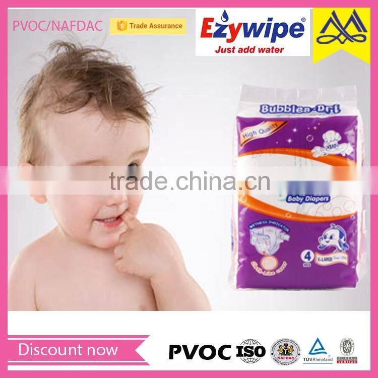 Good quality soft cotton baby diaper, super breathable baby nappy, baby diaper from China