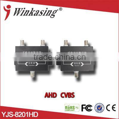wholesale high concentric cable 2ch video transmitter with 1 coaxial cable receiver 1 input to 2 output
