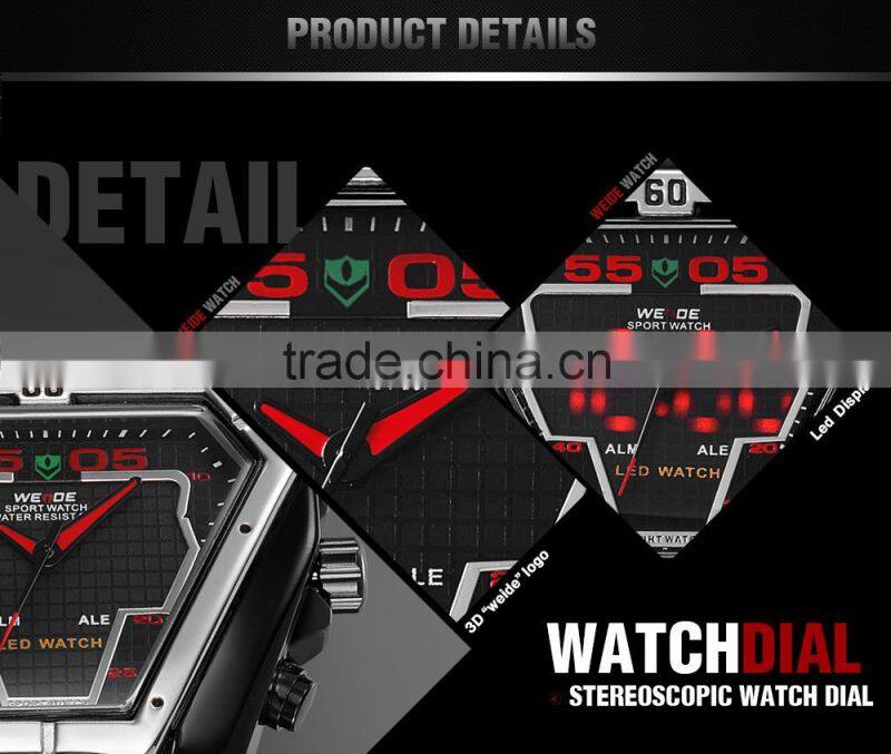 WEIDE WH1102B-2 luxury men digital sport watch cheap silicone watches for men