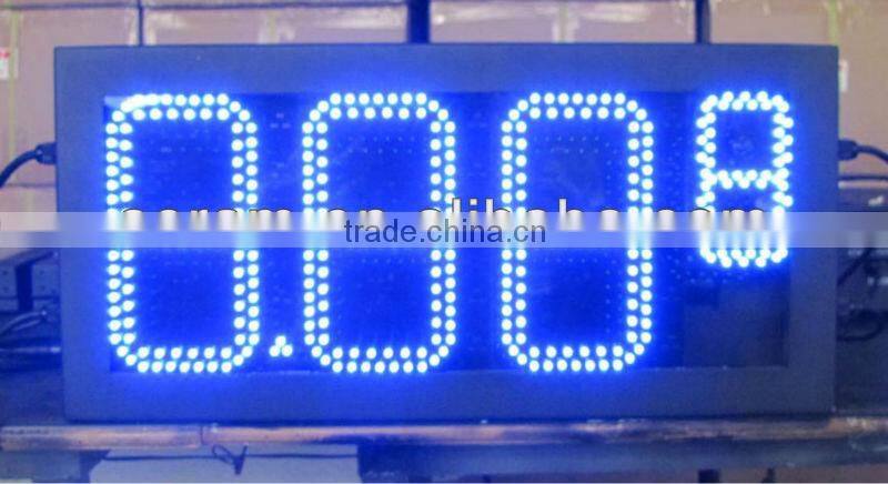 48 inches 12" 8.889 Green LED gas price signs digital for Gas Station