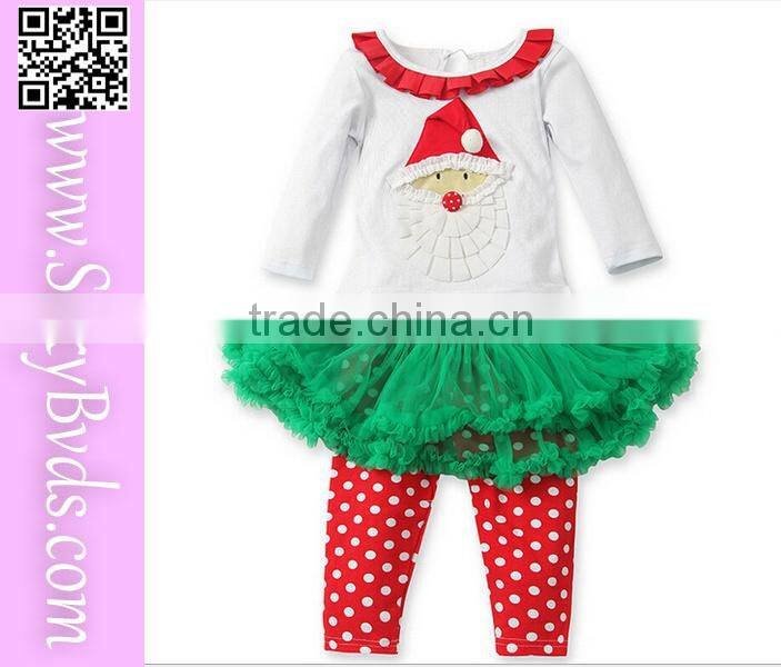 two pieces long sleeve beautiful christmas dresses for girls