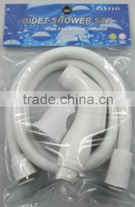 Quality hand held private clean female white color bidet accessory spray