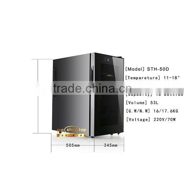 SHENTOP wine cooler wine refrigerator wine cellar 8 Bottels STH-50D Thermoelectric refrigerator mini bar Mini cooler