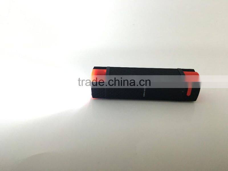 2016 New Outdoor Flash Light Power Bank Rechargerable 2600mah 6000mah 8000mah Power Bank