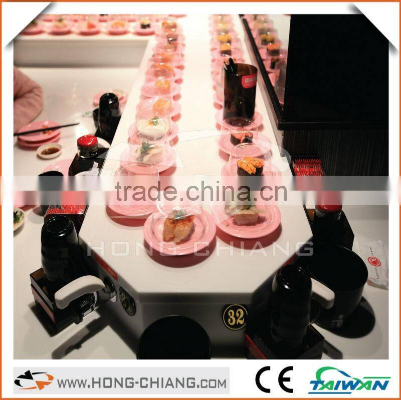 Magnetic conveyor belt system - moving magnetic sushi plate bar