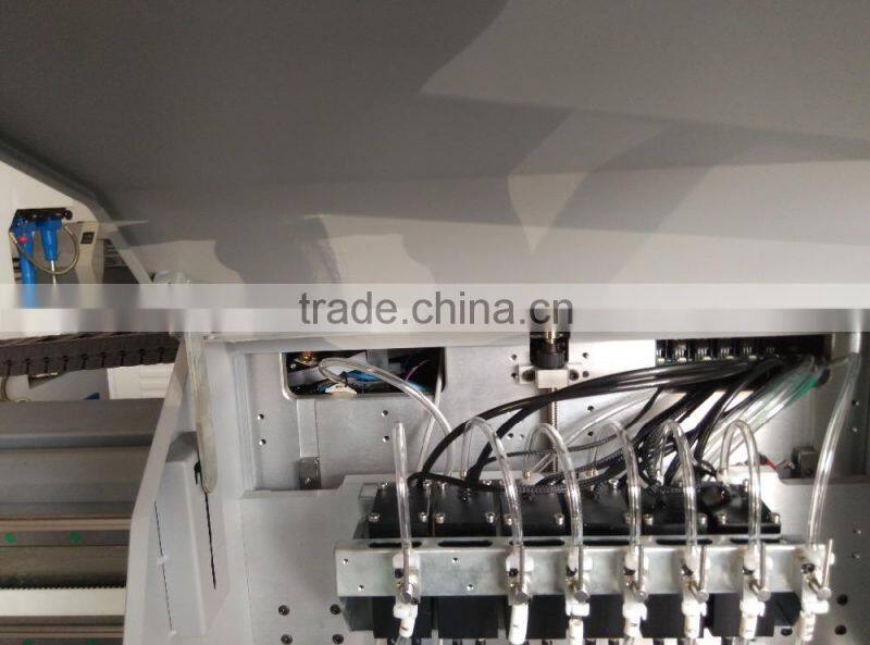 China large format digital UV LED lamp flatbed inkjet printer price