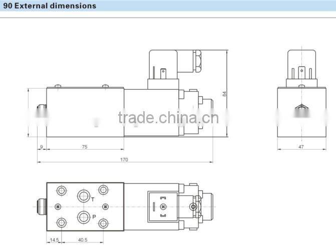 Proportional directly operated oil pressure relief valve Hydraulic valve Rexroth