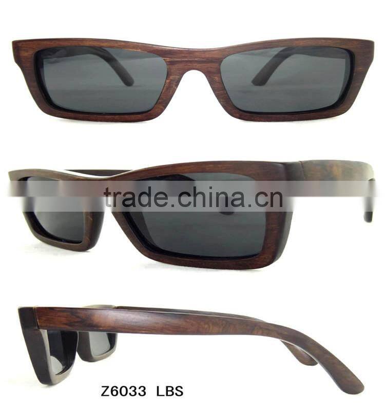 High Quality Wooden Frame Sunglasses/Bamboo Sunglasses