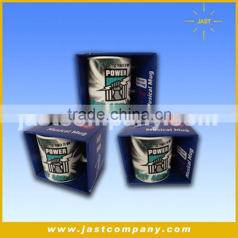 Musical Custom Ceramic Mug, Sports Song Singing Custom Ceramic Mug