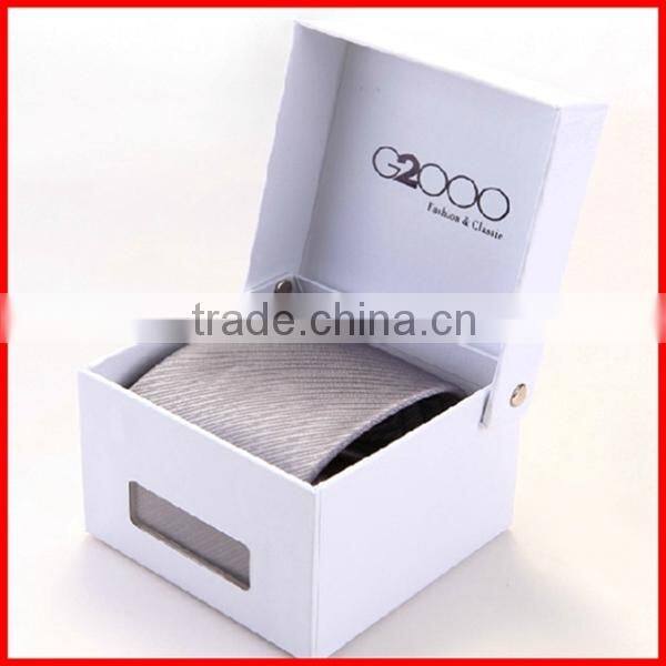 Luxury White Custom Cardboard Tie Gift Packaging Box Wholesale