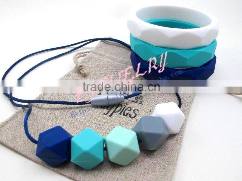 Baby silicone teething necklace factory wholesale baltic amber teething necklace Discount Price TN025