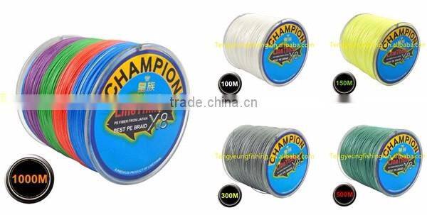 8X Strand Braided Fishing Line 15-200LB 1000M spectra braided fishing line