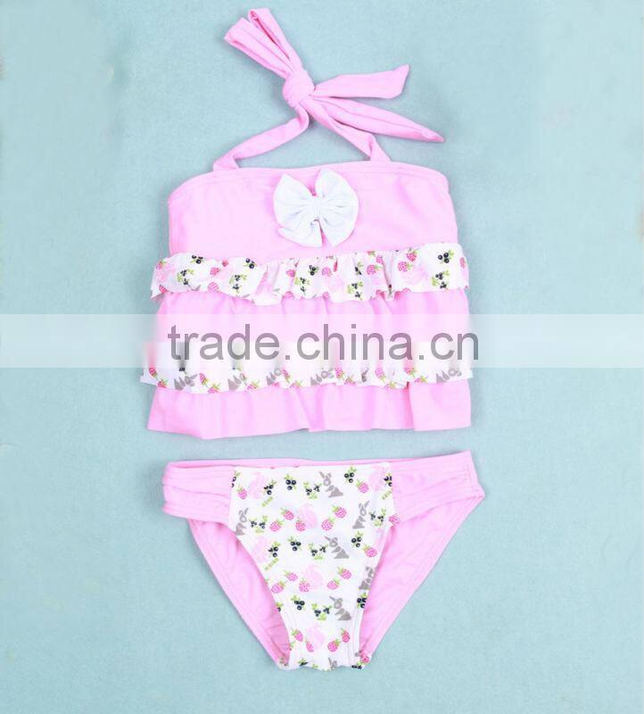 Pineapple and cherry baby cute girl swimwear small girl sexy images children bikini