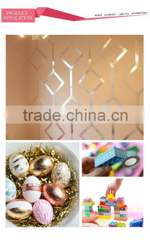 Professional printing paper decorative gold foil washi tape