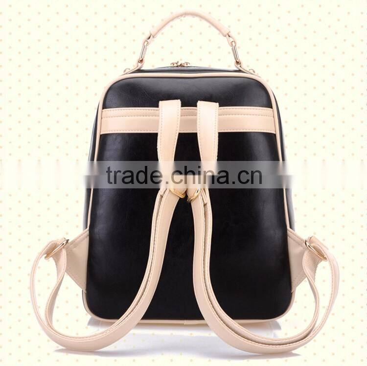 Wholesale Fashion Beauty Lady leather Bags Backpacks Leather laptop backpack